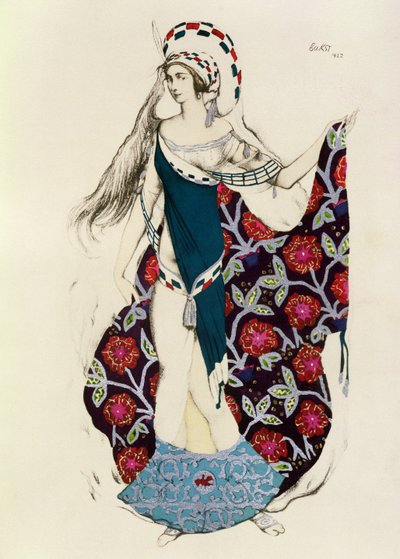 Costume per una donna, da Judith, 1922 da Leon Bakst